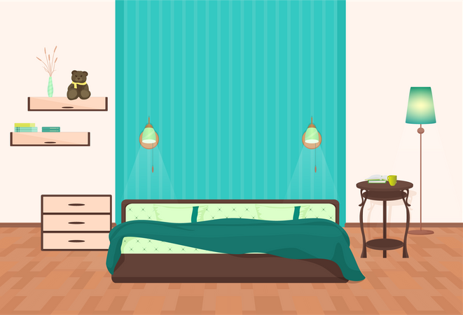 Chambre à coucher  Illustration
