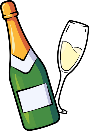 Champagne Illustration