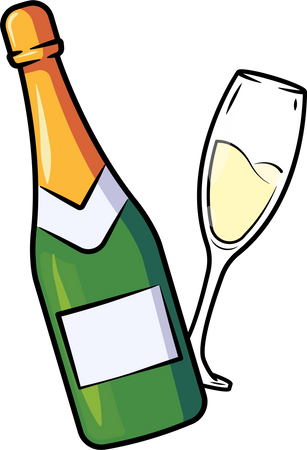 Champagne  Illustration