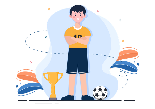 Champion Footballer  Illustration