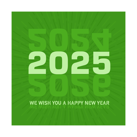 Change of year from 2024 to 2025  Illustration