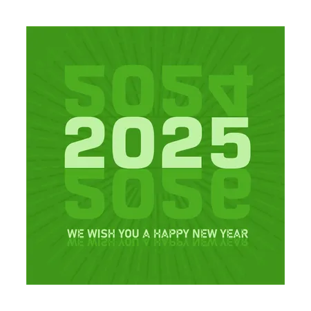 Change of year from 2024 to 2025  Illustration