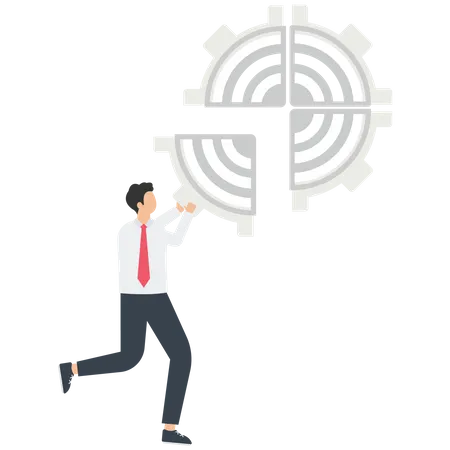 Changing Mindset As The Key To Success Experience And Skills To Achieve Success Leadership Problem Analysis To Find A Business Solution Brain Development And Training To Create Something New Vector Illustration