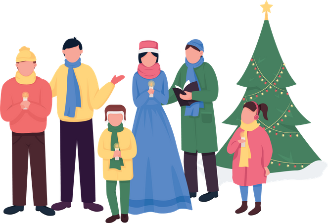 Chant de Noël  Illustration