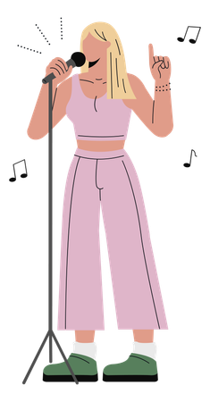 Chanteuse  Illustration