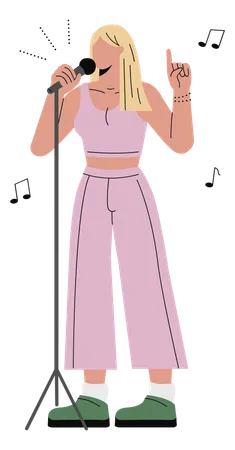 Chanteuse  Illustration