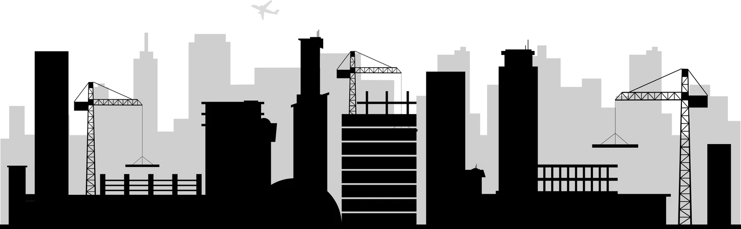 Chantier de construction  Illustration