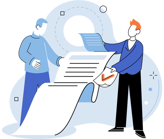 Chaos paperwork chinder efficient work processes  Illustration