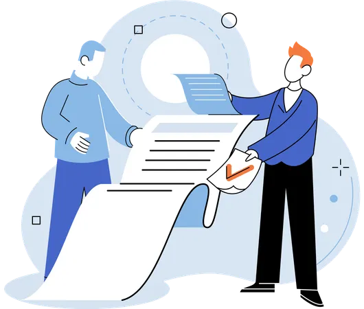 Chaos paperwork chinder efficient work processes  Illustration