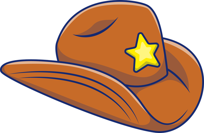 Chapeau de cowboy  Illustration