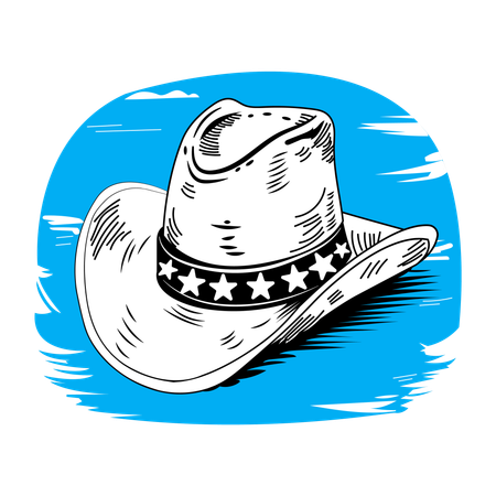 Chapeau de cowboy  Illustration