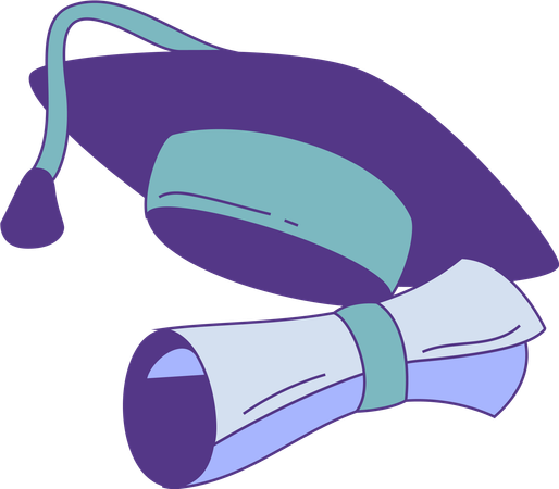 Chapeau de remise de diplôme  Illustration
