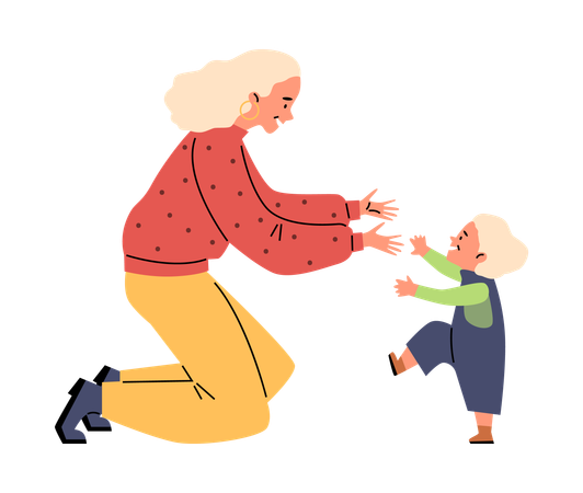 Characters for Mother's Day celebration  Illustration