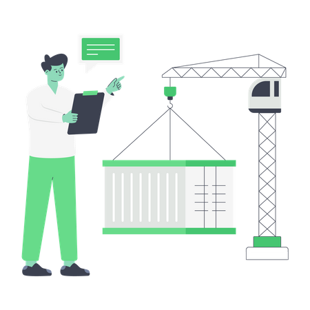 Chargement du conteneur  Illustration