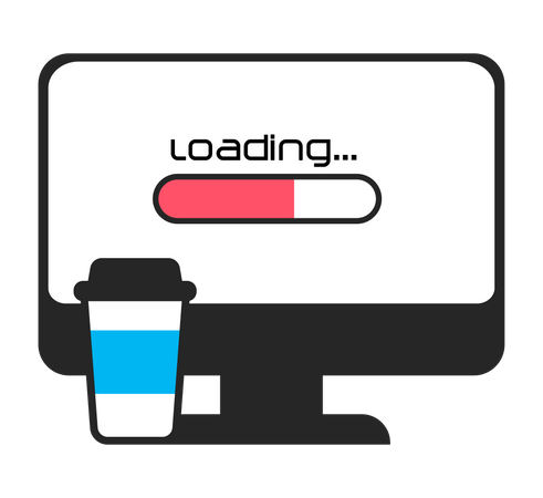 Chargement du site Web  Illustration