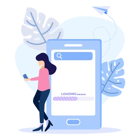 Chargement mobile  Illustration