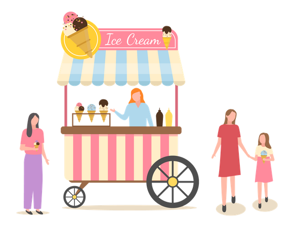 Chariot de glace  Illustration
