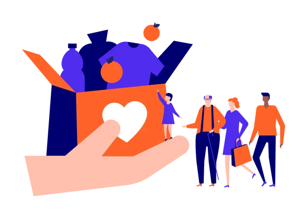 Charitable assistance  Illustration