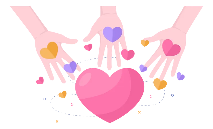 Charity Donation Organization  Illustration