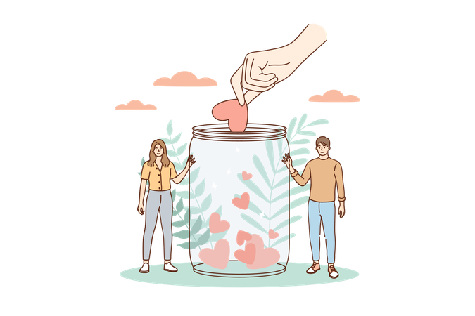 Charity jar  Illustration
