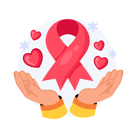 Charity Ribbon  Illustration