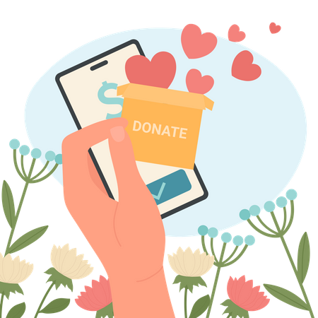 Charity Support  Illustration