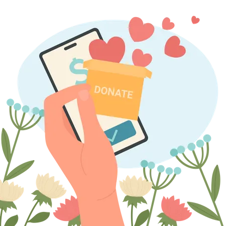 Charity Support  Illustration