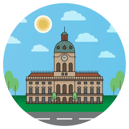 Palácio de Charlottenburg Belin Alemanha  Ilustração