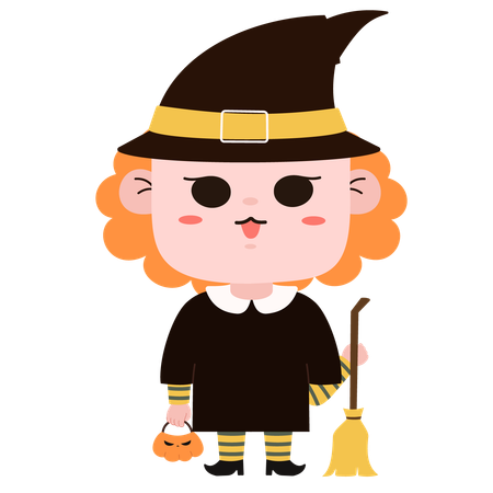 Charming witch  Illustration