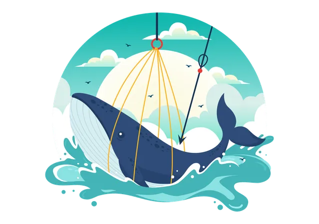 Chasse à la baleine  Illustration