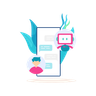 illustrations of chat bot