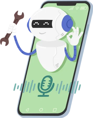 Chat Bot  Illustration