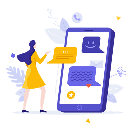 Chat bot  Illustration