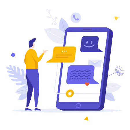 Chat bot  Illustration