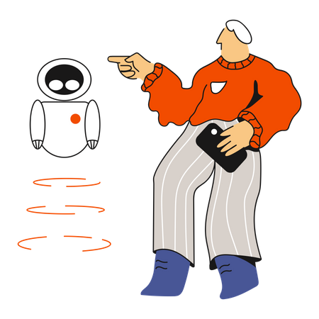 Chat Bot  Illustration