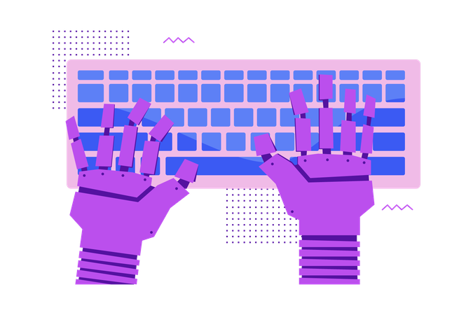 Chat Bot Support  Illustration