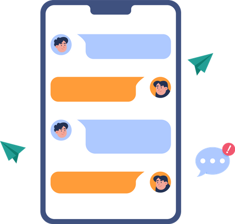 Chat mobile  Illustration