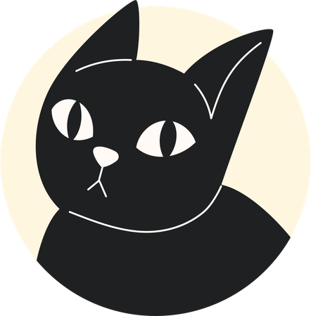 Chat noir  Illustration