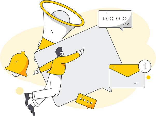 Chat Notification  Illustration