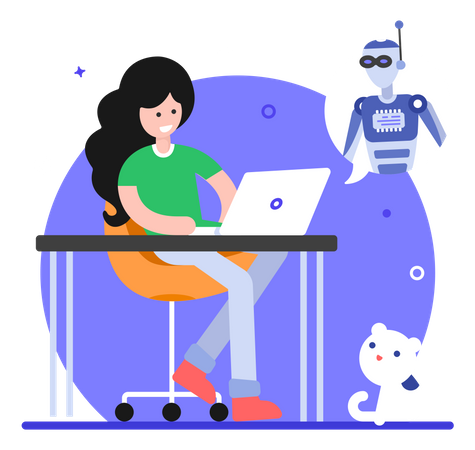 Chat robotique  Illustration