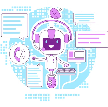 Chatbot app  Illustration