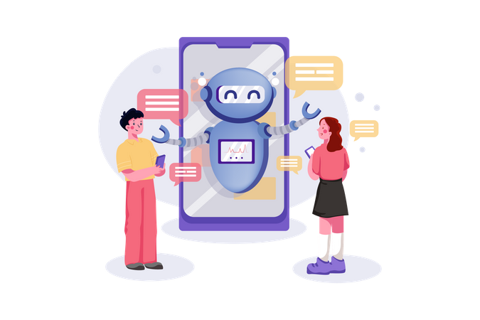 Chatbot Application  Illustration