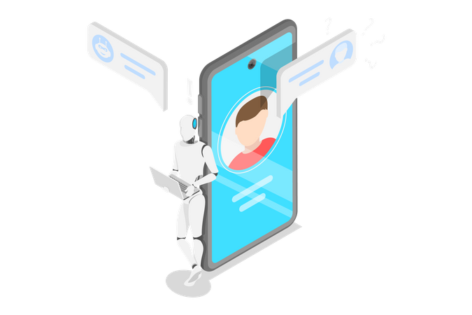 Chatbot Assistant  Illustration