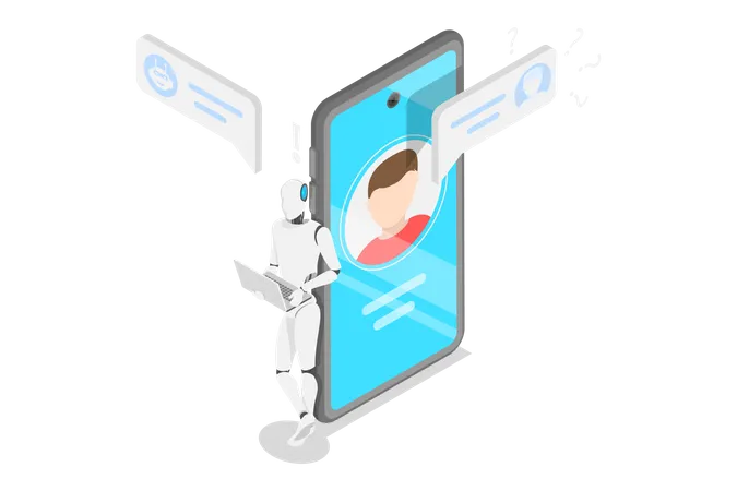 Chatbot Assistant  Illustration