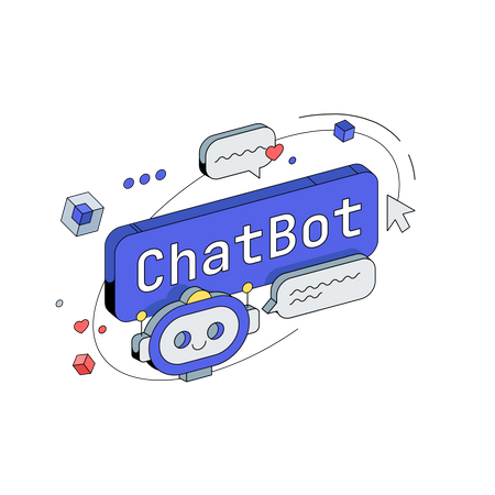 Chatbot butto Illustration