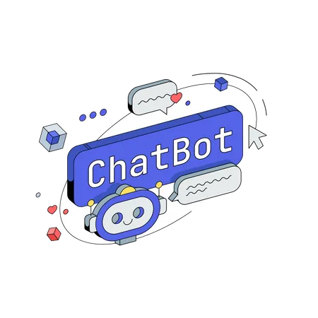 Chatbot butto Illustration
