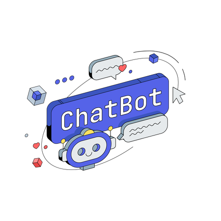 Chatbot butto  Illustration