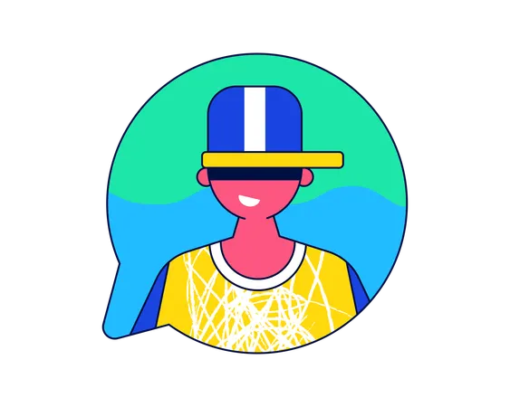 Chatbot providing customer service  Illustration