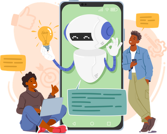 Chatbot Services  Illustration