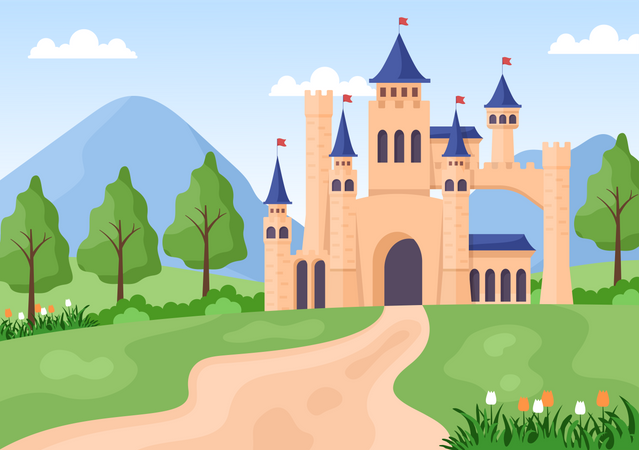 Tour du château  Illustration